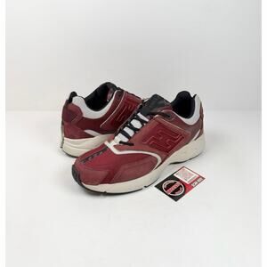 Size 9UK/10US - Fendi Faster Burgundy Trainer